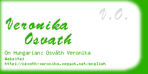 veronika osvath business card